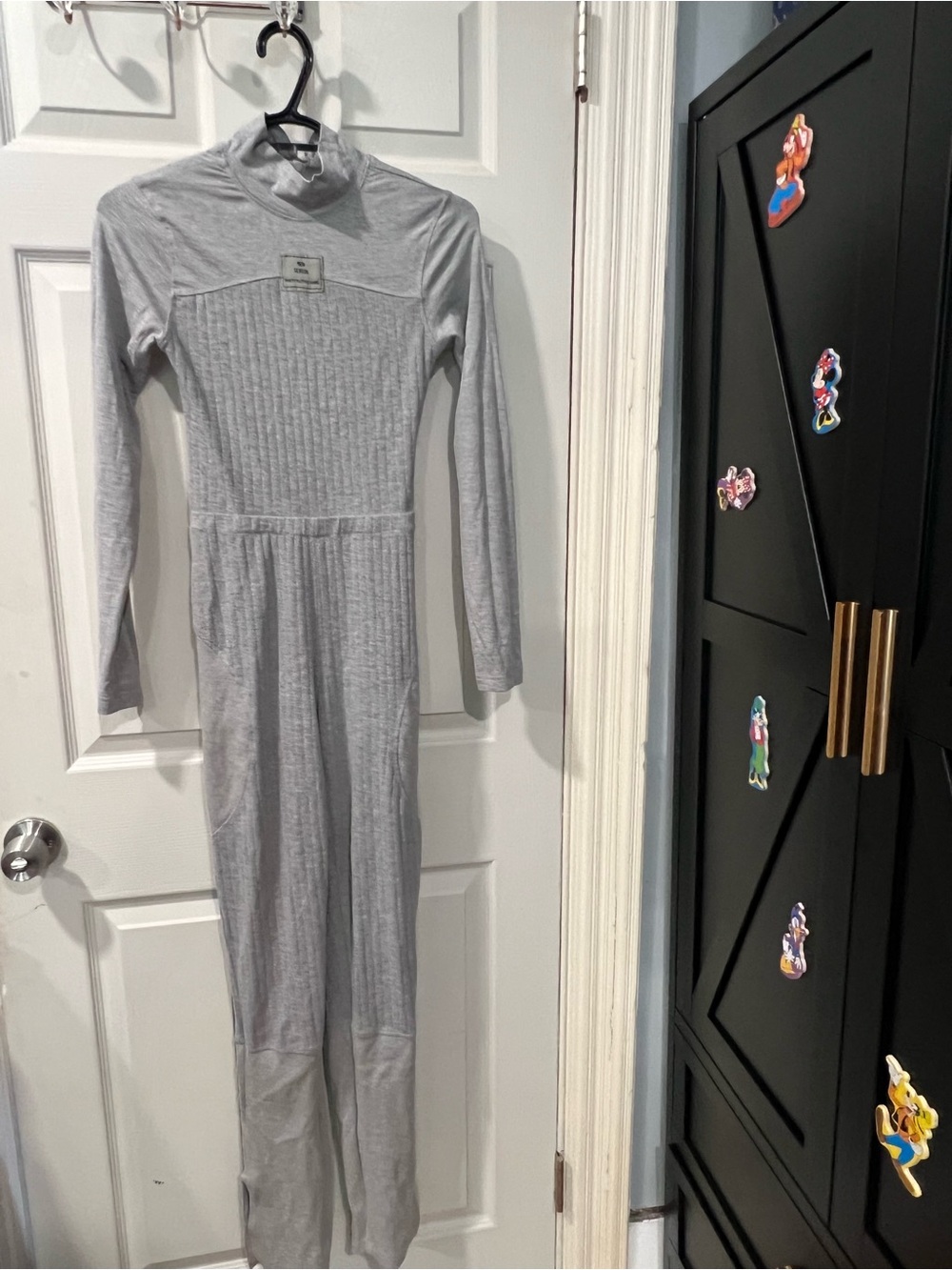 PrettyLittleThing Light Gray Ribbed Sweat Top